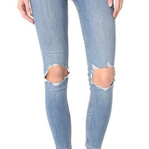 Free People Busted Knee Jeans sz 26